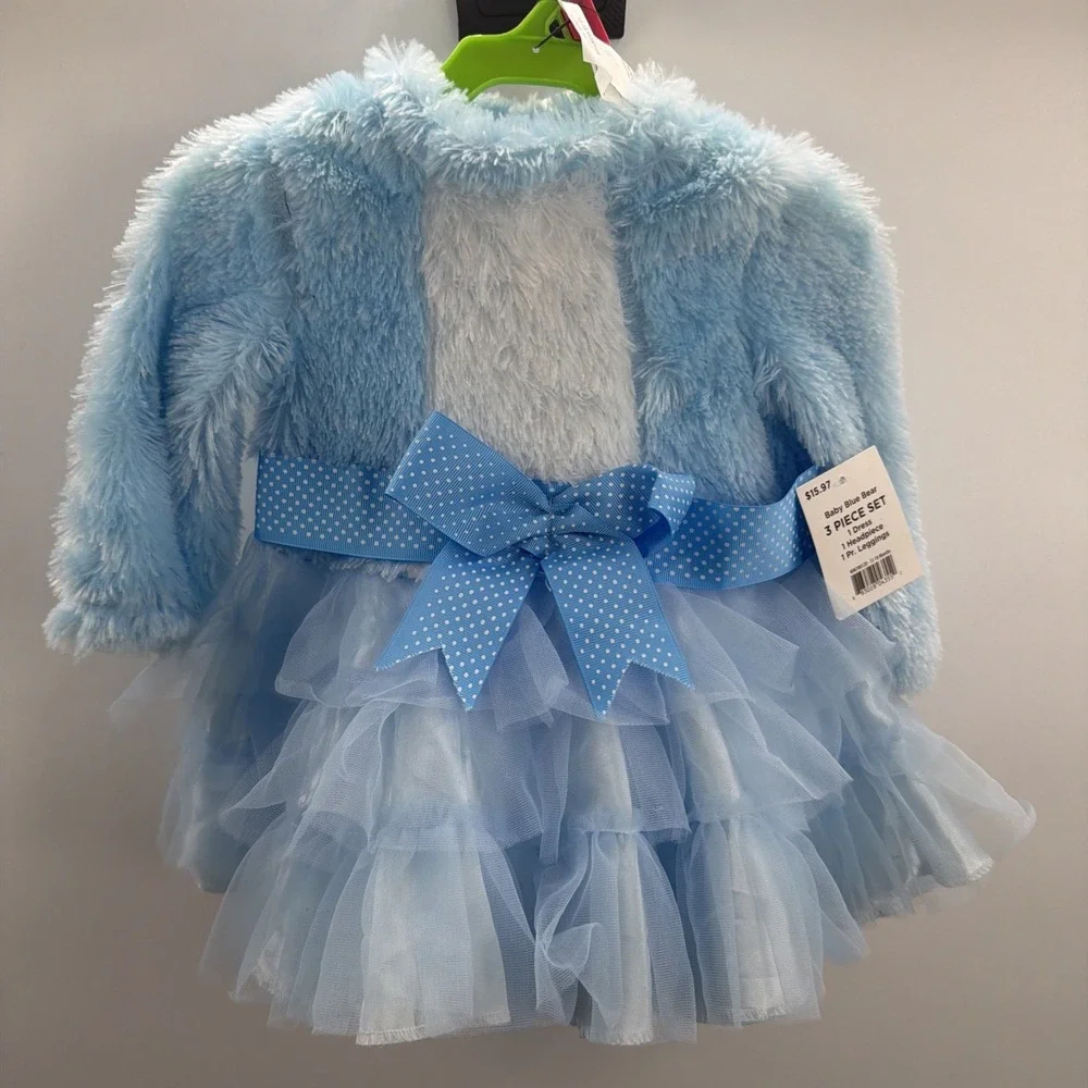 Rubies Blue Bear‎ Girl's Infant 12-18 Months Halloween Costume Dress - Picture 2 of 4